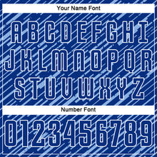 Загрузить изображение в средство просмотра галереи, Custom Royal Light Blue-White Line Sports Sublimation Soccer Uniform Jersey
