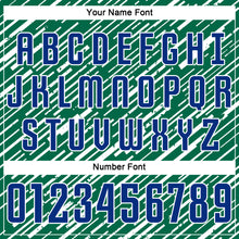 Load image into Gallery viewer, Custom Kelly Green Royal-White Line Sports Sublimation Soccer Uniform Jersey
