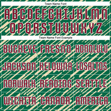 Load image into Gallery viewer, Custom Kelly Green Crimson Cream-White Line Sports Sublimation Soccer Uniform Jersey
