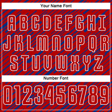 Charger l'image dans la galerie, Custom Red Royal-White Line Sports Sublimation Soccer Uniform Jersey
