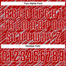 Загрузить изображение в средство просмотра галереи, Custom Red Gray-White Line Sports Sublimation Soccer Uniform Jersey
