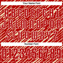 Charger l'image dans la galerie, Custom Red Cream-White Line Sports Sublimation Soccer Uniform Jersey
