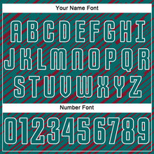 Charger l'image dans la galerie, Custom Teal Crimson-White Line Sports Sublimation Soccer Uniform Jersey
