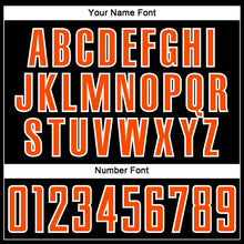Load image into Gallery viewer, Custom Black Orange-White Liquid Fluid Pattern Sports Sublimation Soccer Uniform Jersey
