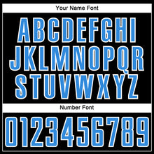 Load image into Gallery viewer, Custom Black Powder Blue-White Liquid Fluid Pattern Sports Sublimation Soccer Uniform Jersey
