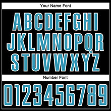 Charger l'image dans la galerie, Custom Black Panther Blue-White Liquid Fluid Pattern Sports Sublimation Soccer Uniform Jersey
