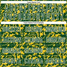 Load image into Gallery viewer, Custom Green Yellow-White Liquid Fluid Pattern Sports Sublimation Soccer Uniform Jersey
