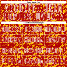 Load image into Gallery viewer, Custom Red Gold-White Liquid Fluid Pattern Sports Sublimation Soccer Uniform Jersey
