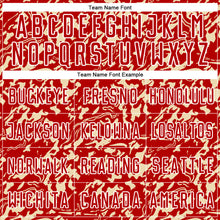 Load image into Gallery viewer, Custom Red Cream-White Liquid Fluid Pattern Sports Sublimation Soccer Uniform Jersey
