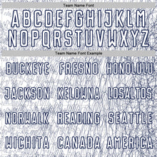 Загрузить изображение в средство просмотра галереи, Custom White Navy Abstract Scribble Curve Line Pattern Sports Sublimation Soccer Uniform Jersey
