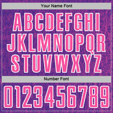 Загрузить изображение в средство просмотра галереи, Custom Purple Pink-White Abstract Scribble Curve Line Pattern Sports Sublimation Soccer Uniform Jersey
