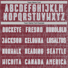 Charger l'image dans la galerie, Custom Burgundy Gray-White Abstract Scribble Curve Line Pattern Sports Sublimation Soccer Uniform Jersey
