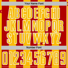 Laden Sie das Bild in den Galerie-Viewer, Custom Red Gold-White Stars And Stripes Sports Sublimation Soccer Uniform Jersey
