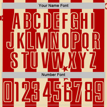 Laden Sie das Bild in den Galerie-Viewer, Custom Red Cream Stars And Stripes Sports Sublimation Soccer Uniform Jersey
