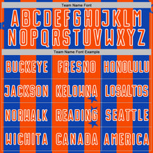 Load image into Gallery viewer, Custom Thunder Blue Orange-White Stars And Stripes Sports Sublimation Soccer Uniform Jersey
