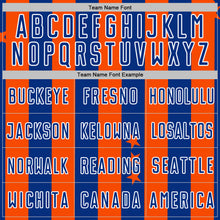 Загрузить изображение в средство просмотра галереи, Custom Orange Royal-White Stars And Stripes Sports Sublimation Soccer Uniform Jersey
