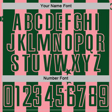 Charger l'image dans la galerie, Custom Green Medium Pink Stars And Stripes Sports Sublimation Soccer Uniform Jersey
