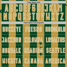 Load image into Gallery viewer, Custom Green Old Gold-White Stars And Stripes Sports Sublimation Soccer Uniform Jersey
