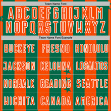 Load image into Gallery viewer, Custom Kelly Green Orange-White Stars And Stripes Sports Sublimation Soccer Uniform Jersey
