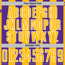 Load image into Gallery viewer, Custom Purple Gold-Black Stars And Stripes Sports Sublimation Soccer Uniform Jersey
