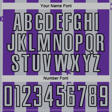 Load image into Gallery viewer, Custom Purple Gray-Black Stars And Stripes Sports Sublimation Soccer Uniform Jersey
