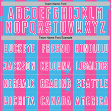 Load image into Gallery viewer, Custom Sky Blue Pink-White Stars And Stripes Sports Sublimation Soccer Uniform Jersey
