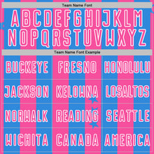 Load image into Gallery viewer, Custom Powder Blue Pink-White Stars And Stripes Sports Sublimation Soccer Uniform Jersey
