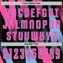 Load image into Gallery viewer, Custom Black Pink-Light Blue Radial Burst Sports Sublimation Soccer Uniform Jersey
