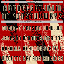 Laden Sie das Bild in den Galerie-Viewer, Custom Red Black-Cream Radial Burst Sports Sublimation Soccer Uniform Jersey
