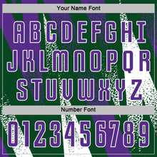 Charger l'image dans la galerie, Custom Green Purple-White Radial Burst Sports Sublimation Soccer Uniform Jersey
