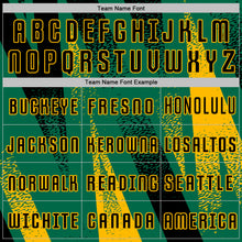 Загрузить изображение в средство просмотра галереи, Custom Kelly Green Black-Gold Radial Burst Sports Sublimation Soccer Uniform Jersey
