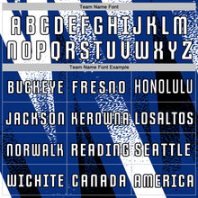 Charger l'image dans la galerie, Custom Royal White-Black Radial Burst Sports Sublimation Soccer Uniform Jersey
