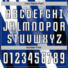 Charger l'image dans la galerie, Custom Royal White-Black Radial Burst Sports Sublimation Soccer Uniform Jersey
