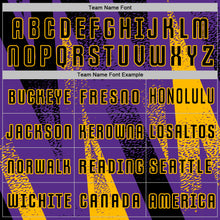 Загрузить изображение в средство просмотра галереи, Custom Purple Black-Gold Radial Burst Sports Sublimation Soccer Uniform Jersey
