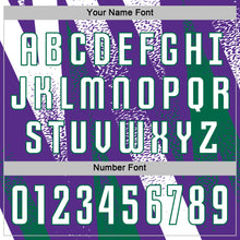 Загрузить изображение в средство просмотра галереи, Custom Purple White-Kelly Green Radial Burst Sports Sublimation Soccer Uniform Jersey
