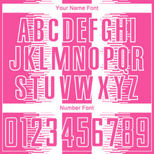 Load image into Gallery viewer, Custom Pink White Zigzag Diamond Stripe Sports Sublimation Soccer Uniform Jersey
