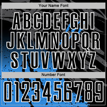 Загрузить изображение в средство просмотра галереи, Custom Black White-Powder Blue Gradient Claw Mark Splatter Sports Sublimation Soccer Uniform Jersey
