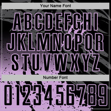 Load image into Gallery viewer, Custom Black Light Purple Gradient Claw Mark Splatter Sports Sublimation Soccer Uniform Jersey
