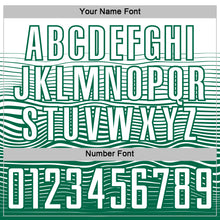 Загрузить изображение в средство просмотра галереи, Custom White Kelly Green Gradient Wave Line Sports Sublimation Soccer Uniform Jersey
