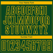 Load image into Gallery viewer, Custom Green Gold Lightning Electric Veins Sublimation Soccer Uniform Jersey
