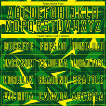 Load image into Gallery viewer, Custom Green Light Yellow-Grass Green Cyber Mecha E-sport Geometric Shards Spike Sublimation Soccer Uniform Jersey
