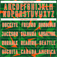 Load image into Gallery viewer, Custom Green Orange Grass Green-White Cyber Mecha E-sport Geometric Shards Spike Sublimation Soccer Uniform Jersey
