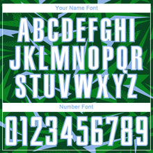 Load image into Gallery viewer, Custom Green White Light Blue-Grass Green Cyber Mecha E-sport Geometric Shards Spike Sublimation Soccer Uniform Jersey
