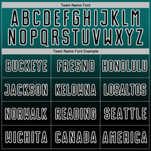 Laden Sie das Bild in den Galerie-Viewer, Custom Teal Black-White Fade Fashion Sublimation Soccer Uniform Jersey
