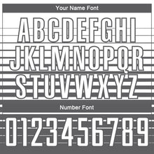 Charger l'image dans la galerie, Custom White Steel Gray Gradient Pinstripe Sublimation Soccer Uniform Jersey
