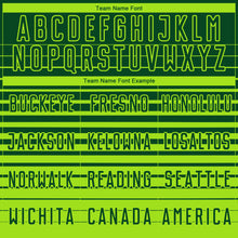 Load image into Gallery viewer, Custom Green Neon Green Gradient Pinstripe Sublimation Soccer Uniform Jersey
