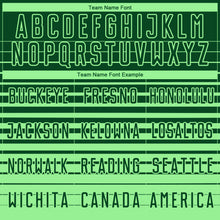 Load image into Gallery viewer, Custom Green Pea Green Gradient Pinstripe Sublimation Soccer Uniform Jersey
