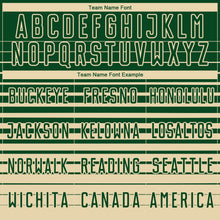 Load image into Gallery viewer, Custom Green Cream Gradient Pinstripe Sublimation Soccer Uniform Jersey
