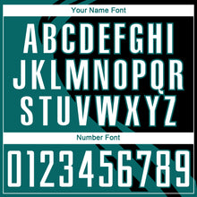 Загрузить изображение в средство просмотра галереи, Custom Teal White-Black Diagonal Streamline Color Block Swirl Curve Lines Sublimation Soccer Uniform Jersey
