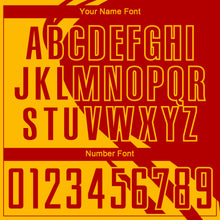 Charger l'image dans la galerie, Custom Navy Red Diagonal Streamline Color Block Swirl Curve Lines Sublimation Soccer Uniform Jersey
